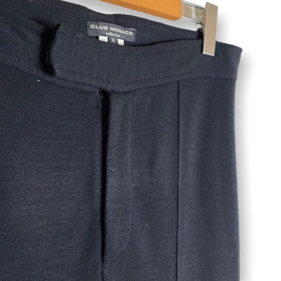 Club Monaco Black Wool Wide Leg Pants - Picture 6 of 8